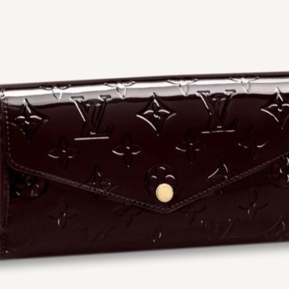 Louis Vuitton Monogram Vernis Sarah Long Wallet - Deep Burgundy